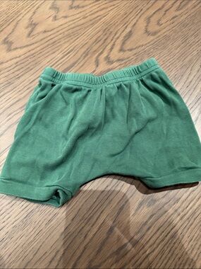 Soft Green Elastic-Waist Kids' Shorts